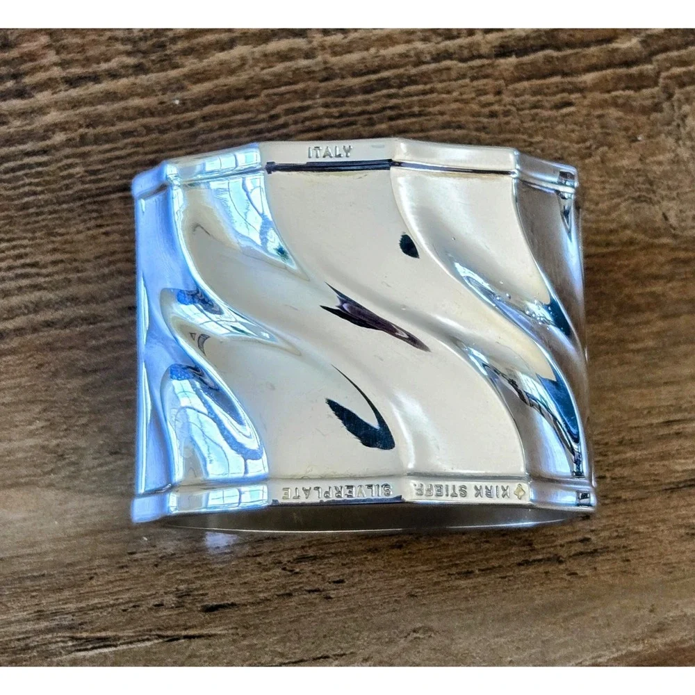 Kirk Stieff The Keswick Collection Set Of 4 Silverplate Napkin Rings